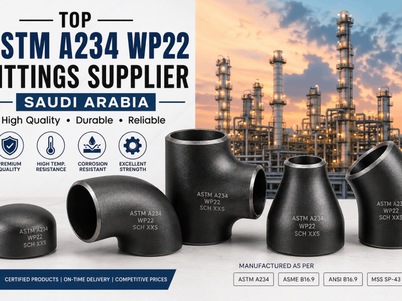 ASTM A234 WP22 pipe fittings supplier in Saudi Arabia