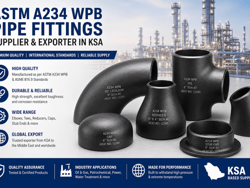 ASTM A234 WPB pipe fittings supplier in KSA