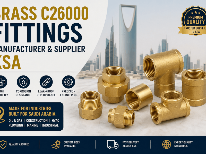 Brass C26000 pipe fittings in Saudi Arabia