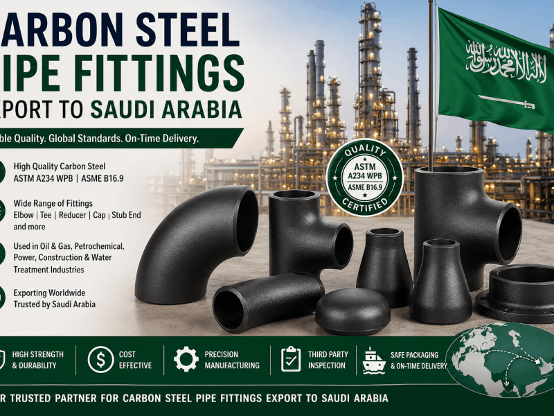 Industrial carbon steel pipe fittings supplier Saudi Arabia