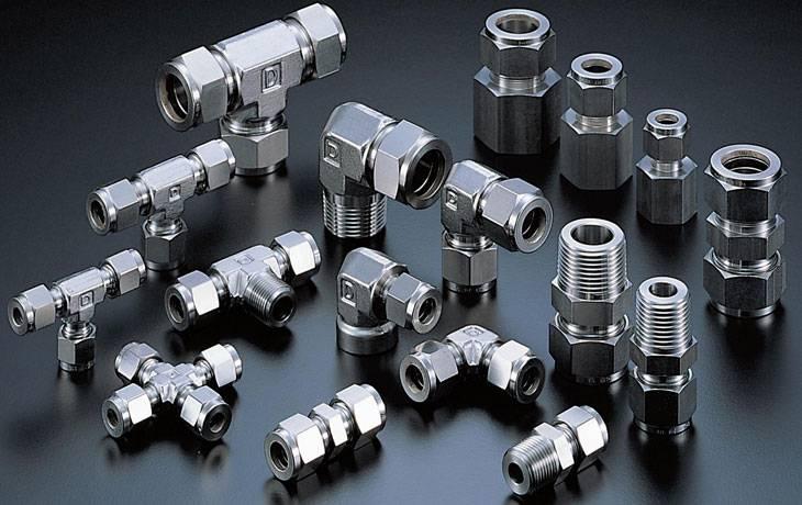 304L tube fittings used in oil gas chemical and food processing industries in USA