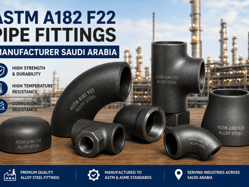 ASTM A182 F22 pipe fittings manufacturer in Saudi Arabia