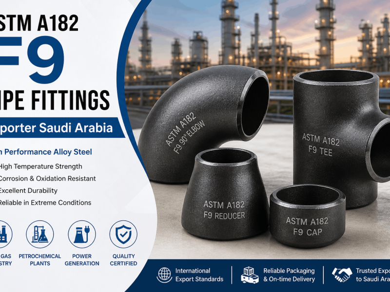 ASTM A182 F9 pipe fittings exporter in Saudi Arabia