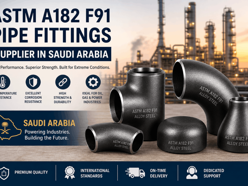 ASTM A182 F91 pipe fittings supplier in Saudi Arabia