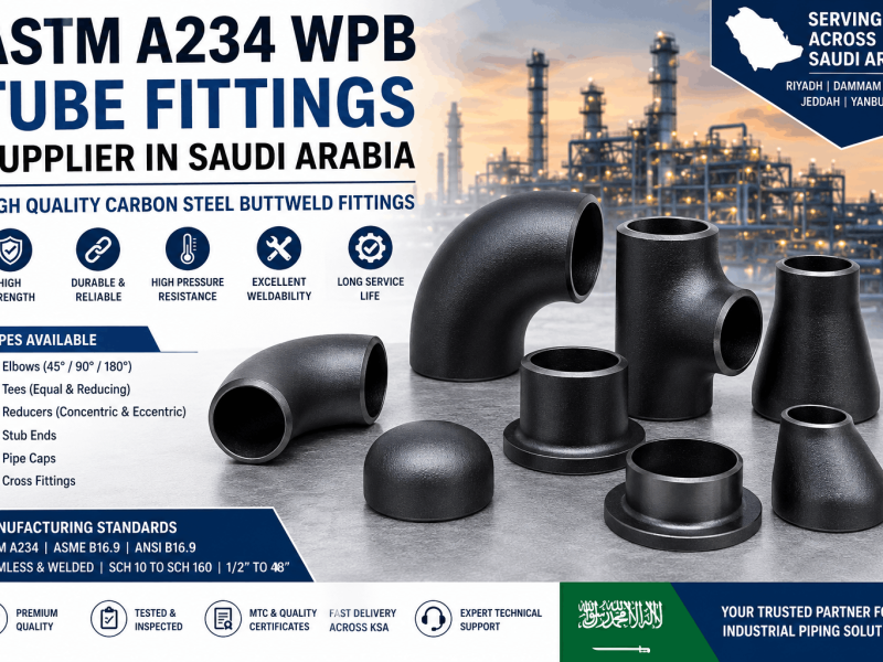 Carbon Steel ASTM A234 WPB Tube Fittings Supplier and Exporter in Saudi Arabia