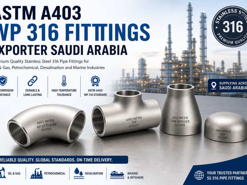 ASTM A403 WP 316 stainless steel fitting exporter saudi arabia