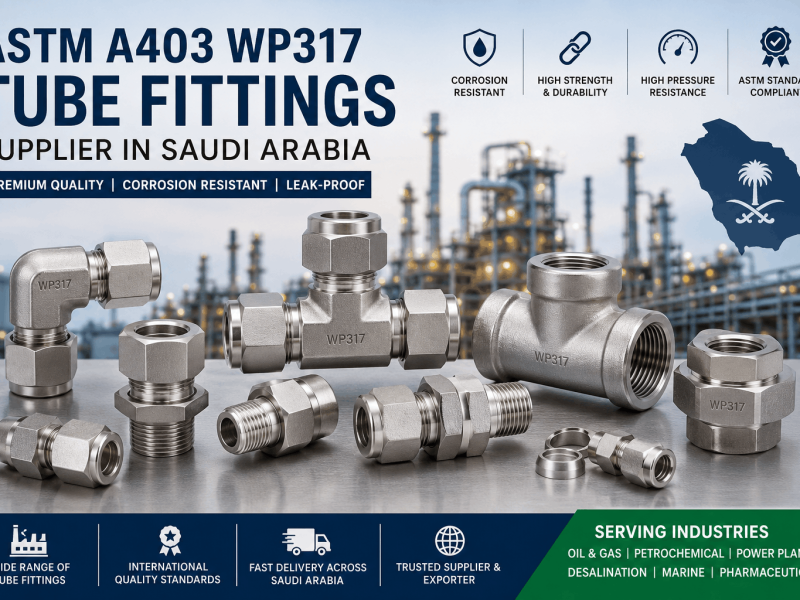 ASTM A403 WP317 stainless steel tube fittings supplier in Saudi Arabia for industrial applications