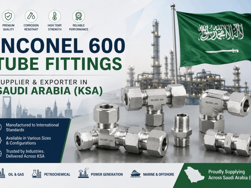 Inconel 600 tube fittings supplier and exporter in Saudi Arabia for oil and gas and petrochemical industries
