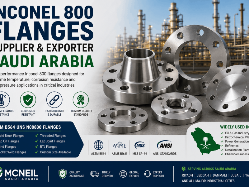 Inconel 800 Flanges Supplier & Exporter in Saudi Arabia – ASTM B564 UNS N08800 Flanges