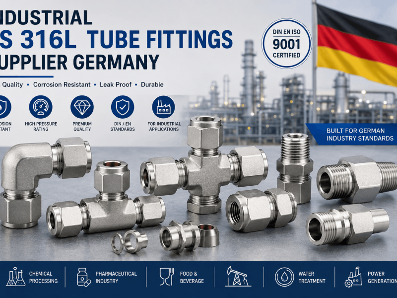 Industrial SS 316L tube fittings supplier Germany