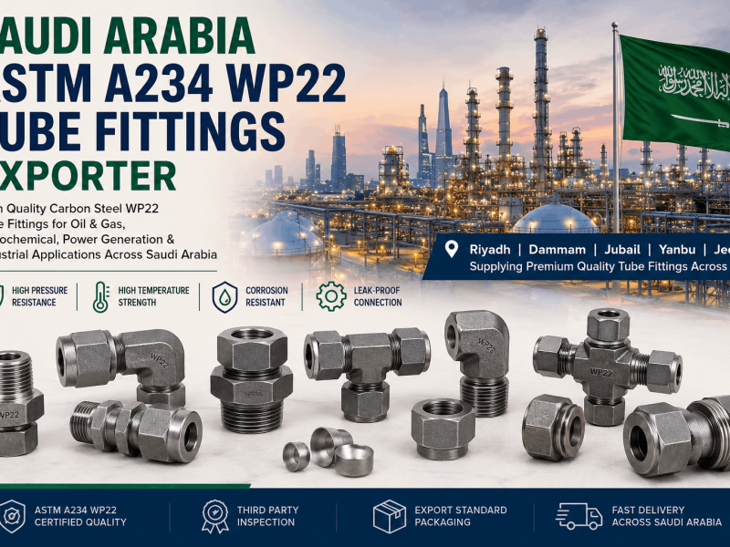 Saudi Arabia ASTM A234 WP22 Tube Fittings Exporter for Oil and Gas Industry