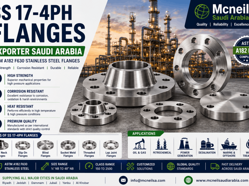 SS 17-4PH stainless steel flanges exporter and supplier in Saudi Arabia for oil gas and petrochemical industries