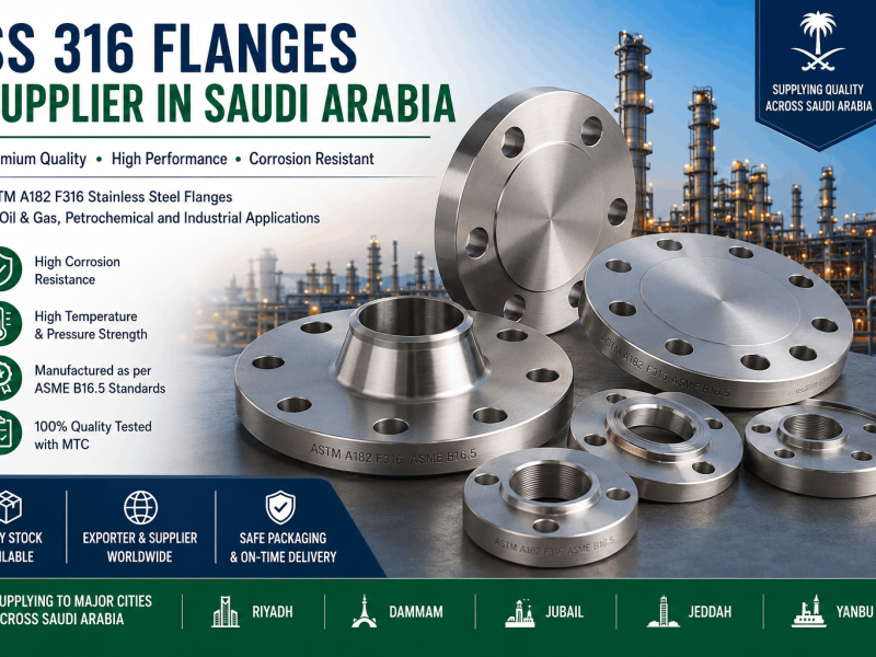 SS 316 stainless steel flanges supplier in Saudi Arabia for oil and gas industrial piping systems