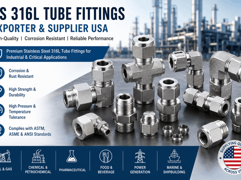 SS 316L tube fittings exporter and supplier in USA