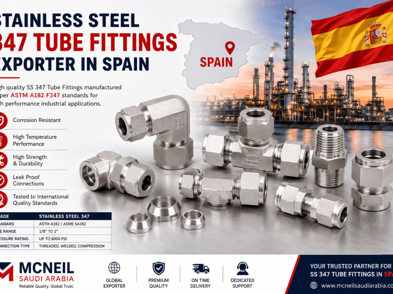 Stainless Steel 347 Tube Fittings Exporter in Spain