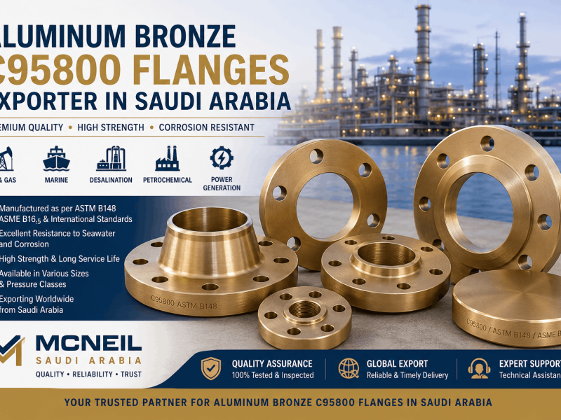 Aluminum Bronze C95800 Flanges Exporter in Saudi Arabia for oil gas and industrial piping systems