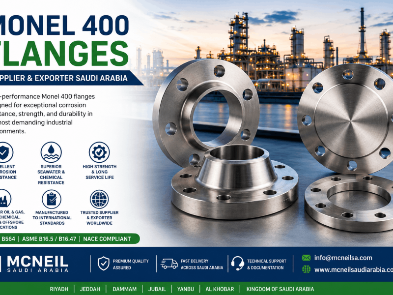 Monel 400 Flanges Supplier & Exporter Saudi Arabia offering ASTM B564 nickel alloy flanges for oil and gas, petrochemical, marine, and offshore applications.