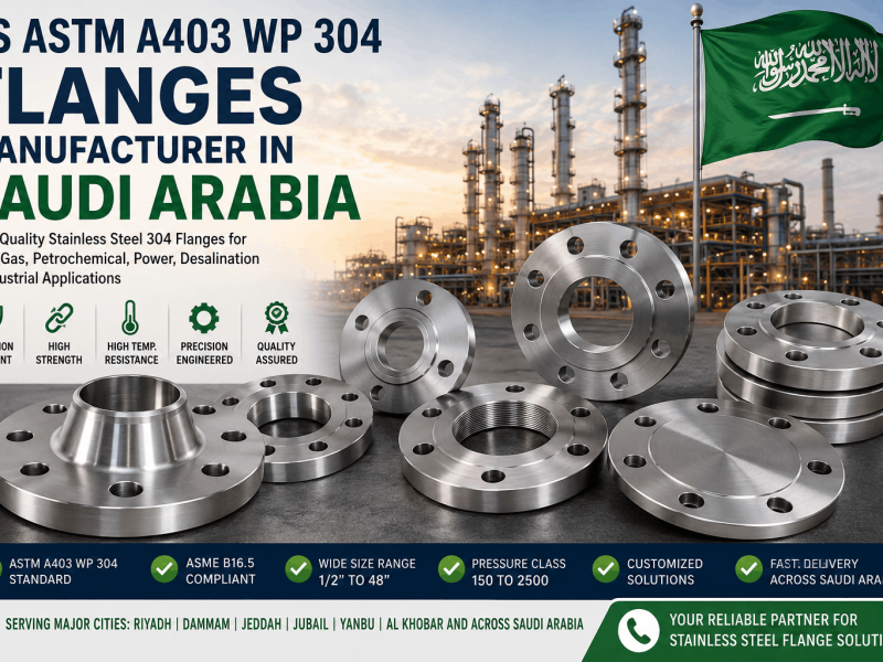 SS ASTM A403 WP 304 Flanges Manufacturer in Saudi Arabia supplying stainless steel pipe flanges for oil, gas, and industrial applications.