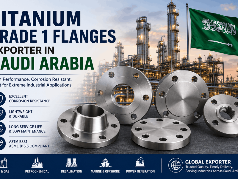 Titanium Grade 1 Flanges exporter in Saudi Arabia for oil gas and petrochemical industries